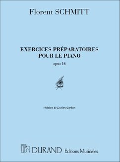 Cover Schmitt Exercices Preparatoires Op 16Piano Pianoforte