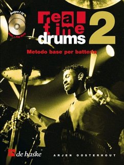 Cover Arjen Oosterhout Real Time Drums 2 (IT) Schlagzeug Buch + 2 CDs