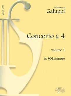 Baldassarre Galuppi, Concerto a 4 - Volume 1, in Sol Minore Klavier Buch