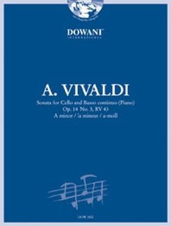 Cover Sonate a-Moll op.14,3 RV43 (+CD) für Violoncello und CD