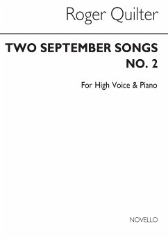 Roger Quilter, Two September Songs Op.18 Nos. 5 And 6 High Voice and Piano Buch