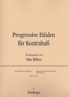 Cover Progressive Etüden Band 1 für Kontrabaß