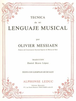 Cover Olivier Messiaen: Tecnica de Mi Lenguaje Musical