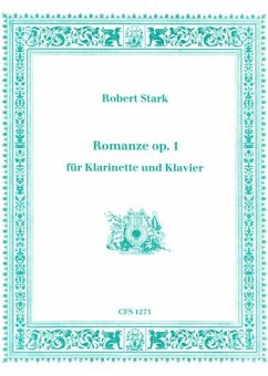 Cover Romanze op.1 für Klarinette und Klavier