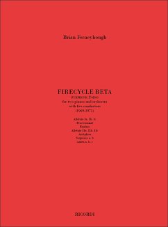 Brian Ferneyhough, Firecycle Beta 2 Pianos and Orchestra Partitur