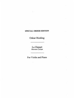 Cover Le départ op.40 for violin and piano