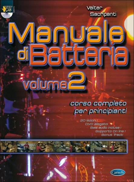Valter Sacripanti, Manuale di Batteria, Volume 2 Schlagzeug Buch + DVD Valter Sacripanti, Manuale di Batteria, Volume 2 Schlagzeug Buch + DVD