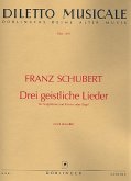 3 geistliche Lieder für Singstimme und Klavier (Orgel)