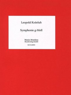 Cover MCH420001 Leopold Kozeluh, Symphonie g-Moll für Orchester Partitur und Stimmen