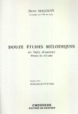 12 Études mélodiques en style d'auteurs pour chant et piano partition (version avec accomagnement) 12 Études mélodiques en style d'auteurs pour chant et piano partition (version avec accomagnement)