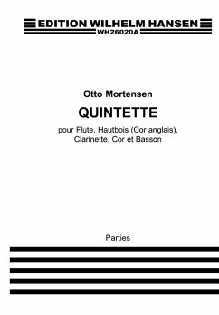 Quintett für Flöte, Oboe (Englischhorn), Clarinette, Horn und Fagott Stimmen, Archivkopie