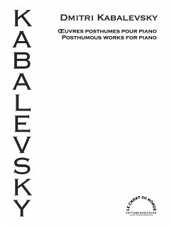 Cover Dmitri Kabalevsky, Oeuvres Posthumes pour Piano Klavier Buch