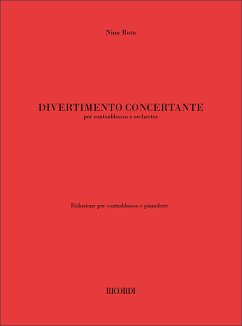 Nino Rota, Divertimento Concertante Double Bass and Piano Reduction