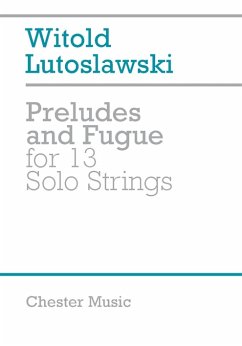 Cover Preludes and Fugue for 13 solo strings score