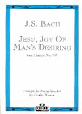 Jesu Joy of Man's Desiring from BWV147 for string quartet score and parts