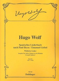 Cover Weltliche Lieder aus dem spanischen Liederbuch Band 2 für tiefe Singstimme und Klavier