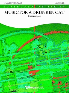 Cover Thomas Doss, Music for a Drunken Cat Klarinette und Klavier Buch + Einzelstimme