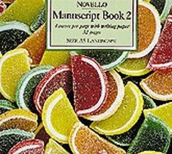 Manuscript book vol.2 4 staves per page with writing paper, 32 pages size A5 landscape, Notenheft