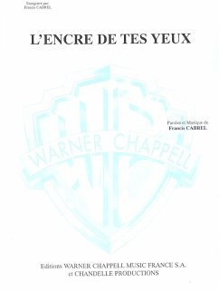 Cover Francis Cabrel, L'Encre Des Tes Yeux Guitar [TAB] Buch