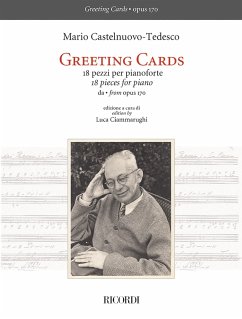 Cover Mario Castelnuovo-Tedesco - Greeting Cards - 18 pezzi per pianoforte for piano