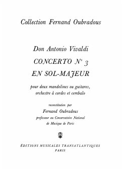 Cover Concerto sol majeur no.3 pour 2 guitares et cordes pour 2 guitares et piano