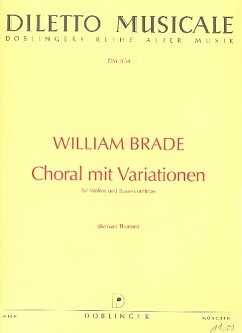 Cover Choral mit Variationen für Violine und Bc
