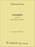 Concerto op.20 pour violon et orchestre pour violon et piano