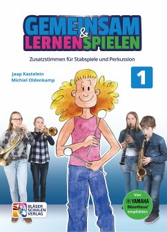Cover Gemeinsam lernen & spielen Band 1 (+Online Audio) für Bläserklasse (Blasorchester) Stabspiele/Percussion