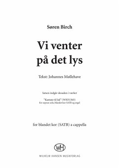 Soren Birch, Vi Venter Pĺ Det Lys SATB Klavierauszug