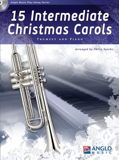 Cover 15 Intermediate Christmas Carols Trompete und Klavier Buch + CD