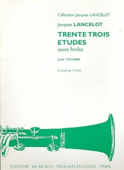 Cover 33 études assez faciles vol.2 (nos.17-33) pour clarinette