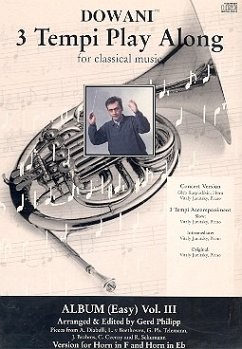Cover 3 Tempi Playalong CD Album 3 (easy) Konzertversion (Horn/Klavier) und Klavierbegleitung in 3 Tempi