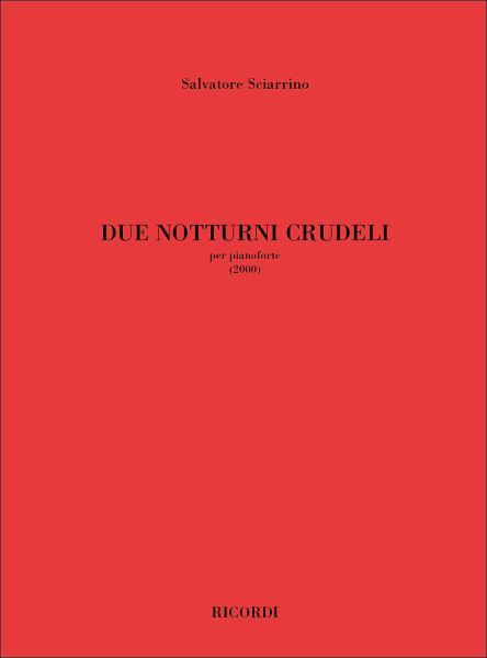 2 Notturni Crudeli per piano 2 Notturni Crudeli per piano