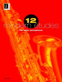 Cover 12 Modern Etudes For Solo Saxophone