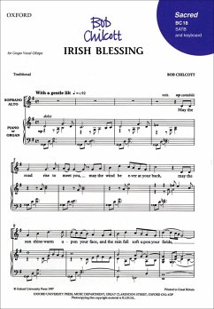 Irish Blessing for mixed chorus a cappella score