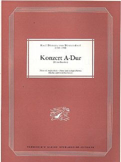 Konzert A-Dur für Klavier und Streichorchester Partitur