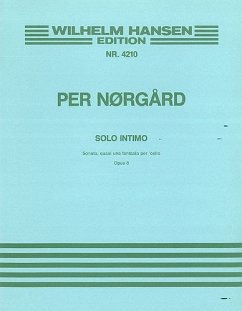 Cover Per Nörgĺrd, Solo Intimo Op.8 Cello Buch