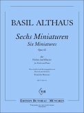 6 Miniaturen op.62 für Violine und Klavier