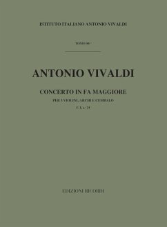 Cover Konzert F-dur F.I.34 für 3 Violinen, Streicher und Bc Partitur