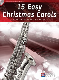 Cover 15 easy Christmas Carols (+CD) for alto saxophone and piano