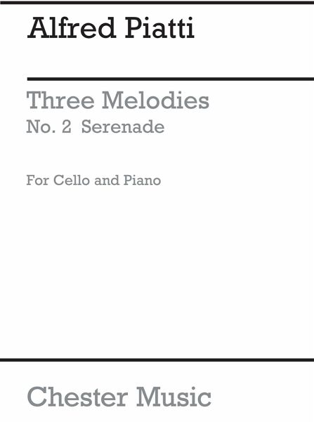 Schubert Serenade From Three Melodies Cello/Piano (Arr Piatti) Cello, Piano Accompaniment Instrumental Work Schubert Serenade From Three Melodies Cello/Piano (Arr Piatti) Cello, Piano Accompaniment Instrumental Work