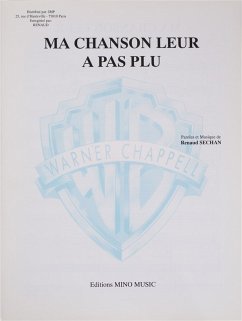 Cover Ma Chanson Leur A Pas Plu Vocal and Piano Buch