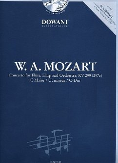 Cover Konzert C-Dur KV299 für Flöte, Harfe und Orchester (+CD) für Flöte, Harfe und Klavier
