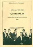 Quintett op.58 für Flöte, Oboe, Klarionette, Horn und Fagott Partitur und Stimmen