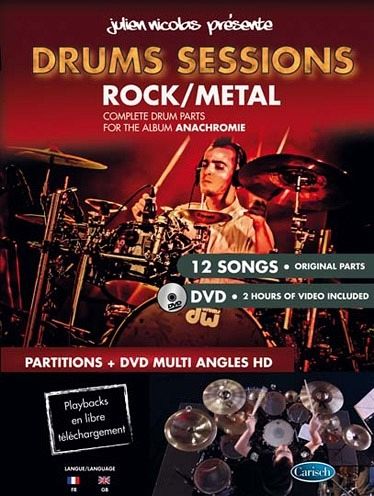 Julien Nicolas, Nicolas Drums Sessions Drums Schlagzeug Buch + DVD