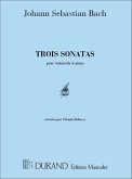 3 Sonates BWV1027, 1028, 1029 pour violoncelle et piano