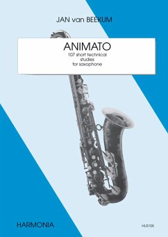 Cover Animato for saxophone 107 short technical studies