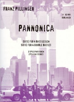 Cover Pannonica Suite für 4 Kontrabässe 2 Spielpartituren