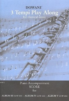 Cover 3 Tempi Playalong Piano accompaniment for DOW 5003, 5004 and 5005