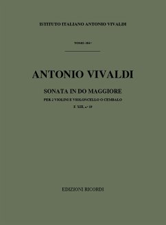 Sonate C-Dur F.XIII,19 für 2 Violinen und Bc Partitur